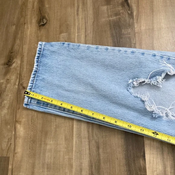 [Levi's] Wedgie Straight Distressed Button Fly Denim Jeans 29 - Picture 5 of 10